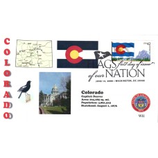 #4280 FOON: Colorado Flag WII FDC