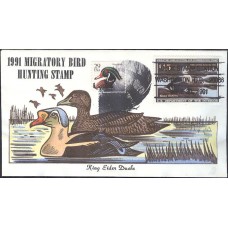 #RW58 King Eiders Wildy FDC