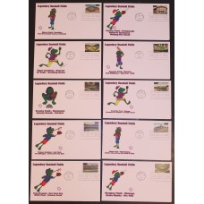 #3510-19 Legendary Baseball Fields Wile FDC Set