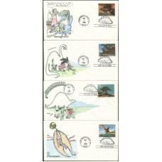 #2422-25 Dinosaurs Wilson FDC Set