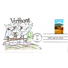 #2533 Vermont Statehood Wilson FDC