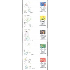 #2553-57 Summer Olympics Wilson FDC Set