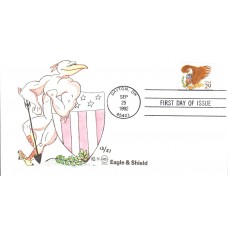 #2595 Eagle and Shield Wilson FDC