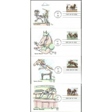 #2756-59 Sporting Horses Wilson FDC Set