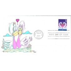 #3123 Love - Swans Wilson FDC