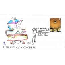 #3390 Library of Congress Wilson FDC