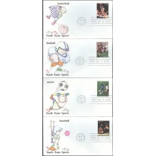 #3399-3402 Youth Team Sports Wilson FDC Set