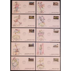 #3510-19 Legendary Baseball Fields Wilson FDC Set