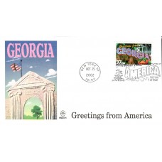 #3705 Greetings From Georgia Wilson FDC