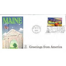 #3714 Greetings From Maine Wilson FDC