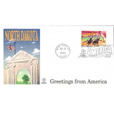 #3729 Greetings From North Dakota Wilson FDC