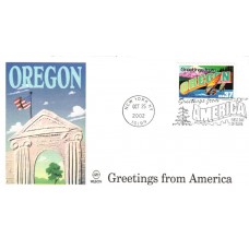 #3732 Greetings From Oregon Wilson FDC