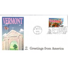 #3740 Greetings From Vermont Wilson FDC