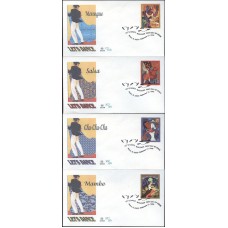 #3939-42 Latin Dances Wilson FDC Set