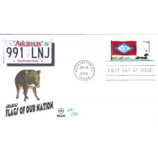 #4278 FOON: Arkansas Flag Wilson FDC