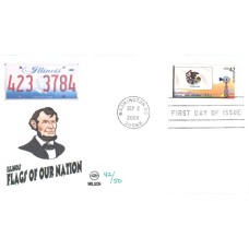 #4289 FOON: Illinois Flag Wilson FDC