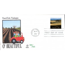 #5298f Plowed Wheat Fields Wilson FDC