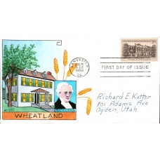 #1081 Wheatland Wright FDC