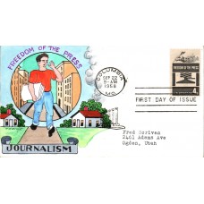 #1119 Freedom of the Press Wright FDC